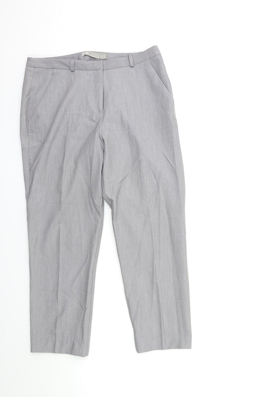 ASOS Womens Grey  Rayon Trousers  Size 8 L23 in