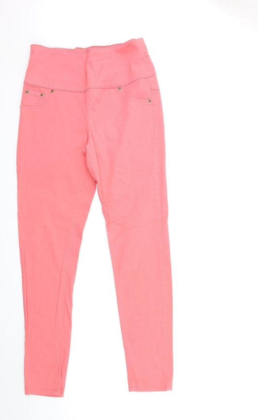 Avon Womens Pink  Denim Skinny Jeans Size 10 L30 in