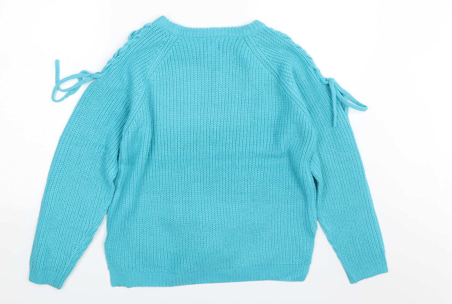 BEYOU Womens Blue   Pullover Jumper Size 12