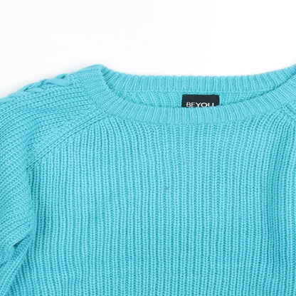 Preloved BEYOU Womens Blue   Pullover Jumper Size 12 - Detail