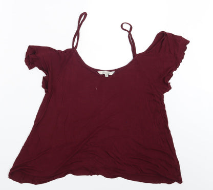 Preloved Peacocks Womens Purple   Basic Blouse Size 12 - Front