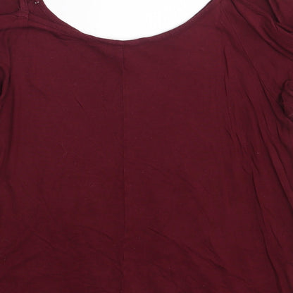 Preloved Peacocks Womens Purple   Basic Blouse Size 12 - Label
