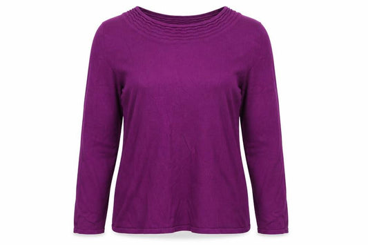 Bonmarché Womens Purple Pullover Sweatshirt Size M