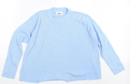 Afibel Womens Blue   Pullover Jumper One Size