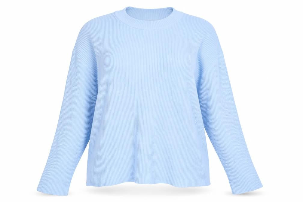 Afibel Womens Blue   Pullover Jumper One Size