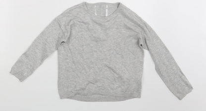 Zara Girls Grey   Pullover Sweatshirt One Size