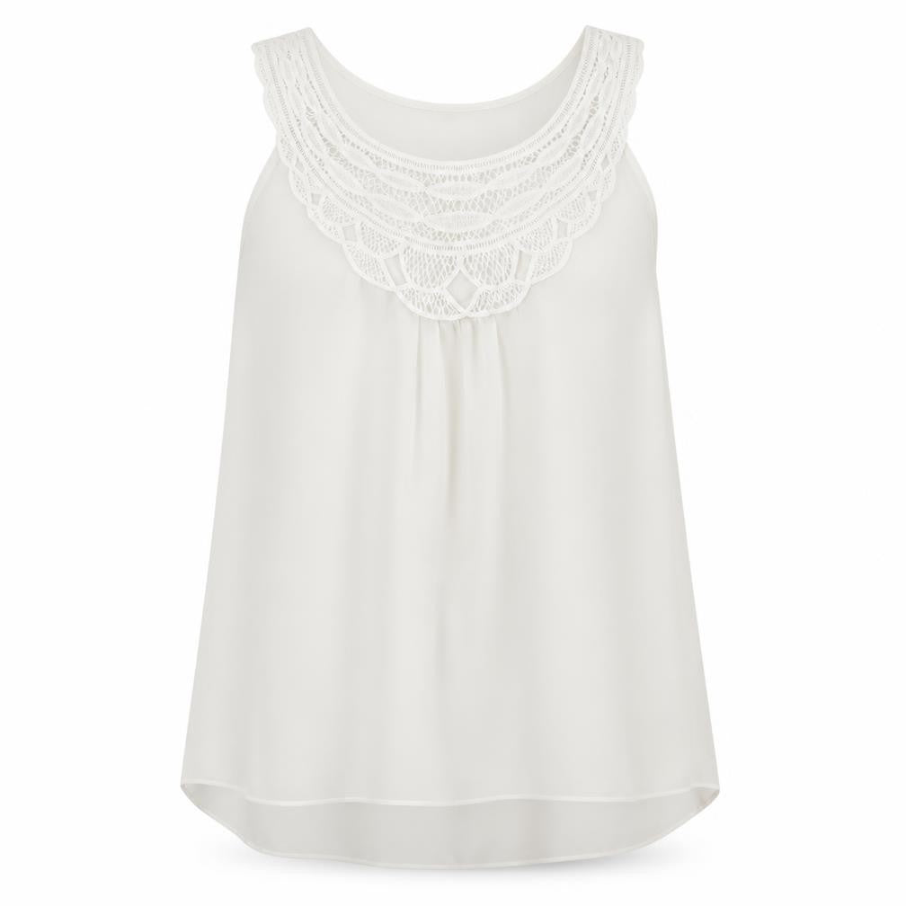 Papaya Womens Ivory   Basic Blouse Size 12
