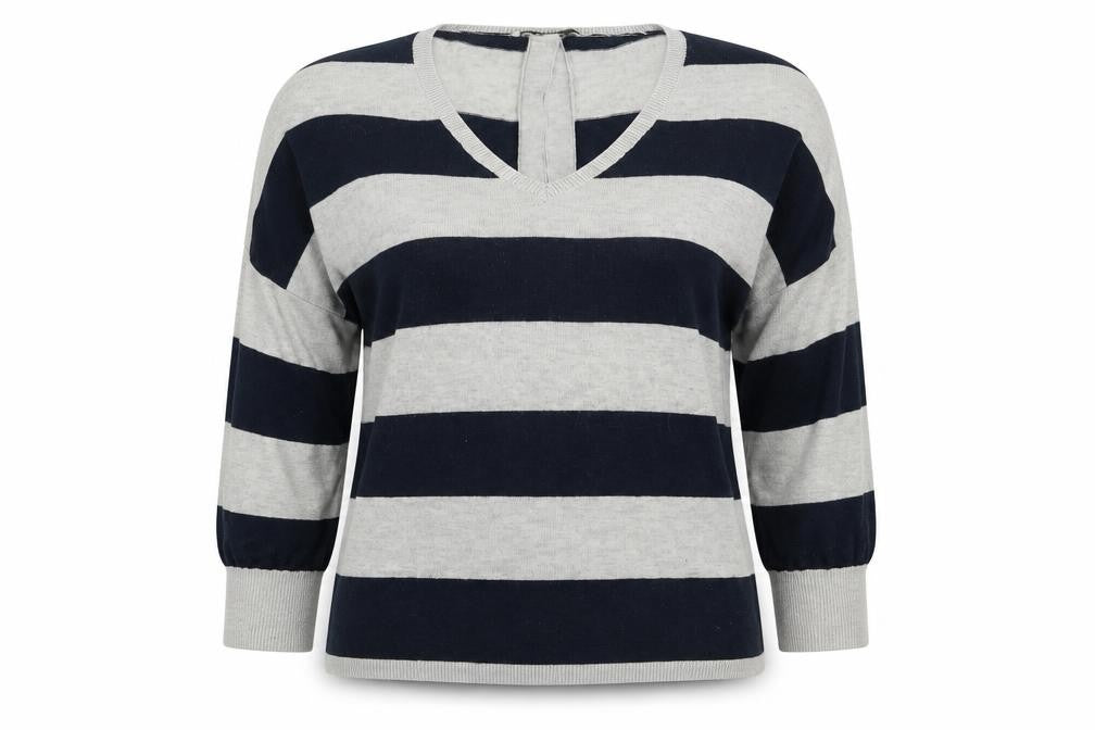 Oasis Womens Multicoloured Striped  Basic T-Shirt Size M