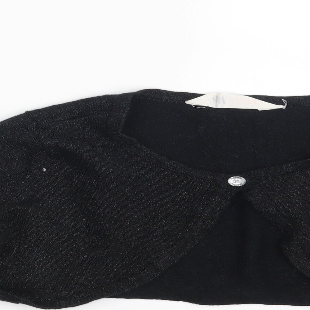 H&M Girls Black   Basic Blouse Size 8-9 Years