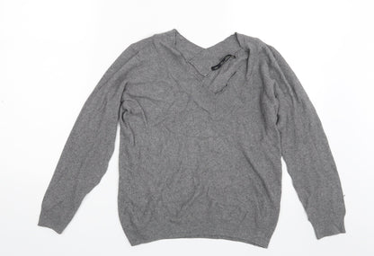 Preloved Lara Knit Womens Grey   Pullover Sweatshirt Size M - Front