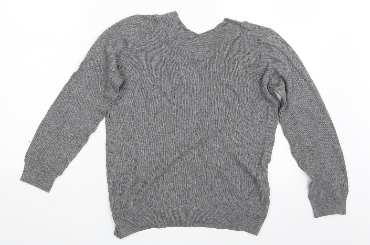 Lara Knit Womens Grey   Pullover Sweatshirt Size M