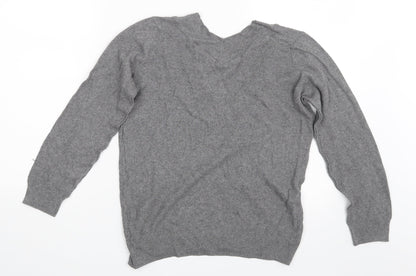 Preloved Lara Knit Womens Grey   Pullover Sweatshirt Size M - Back