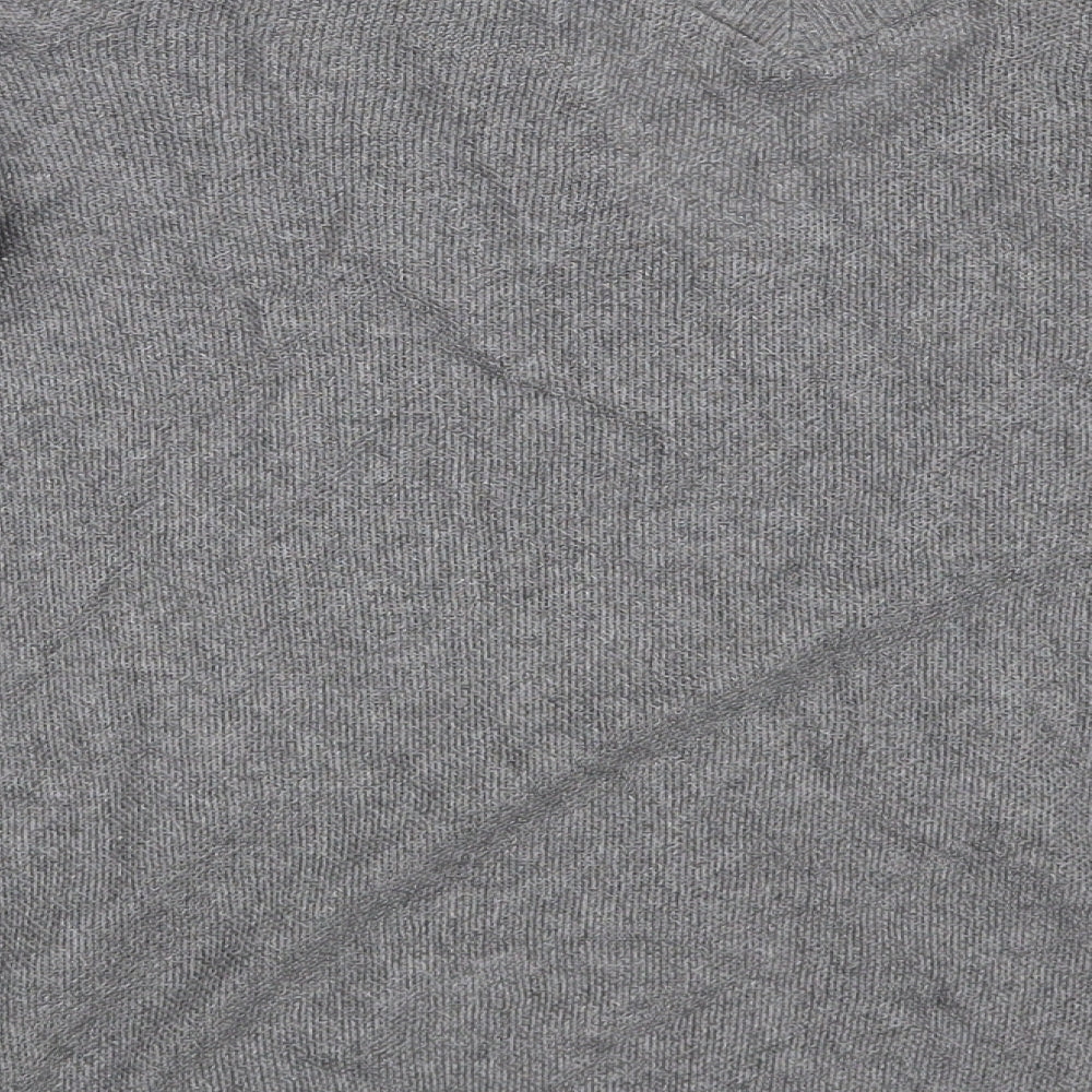 Lara Knit Womens Grey   Pullover Sweatshirt Size M
