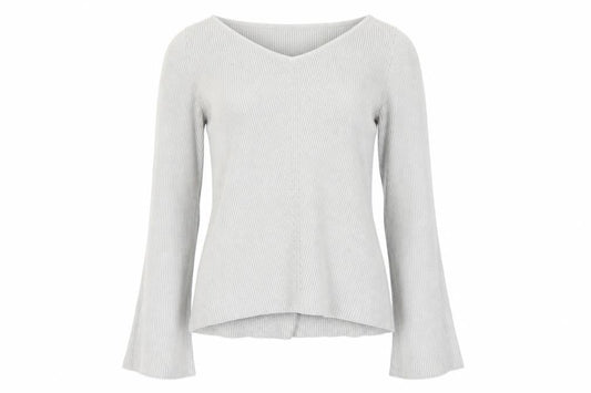 Front view of Atmosphere women’s grey knit jumper, size M