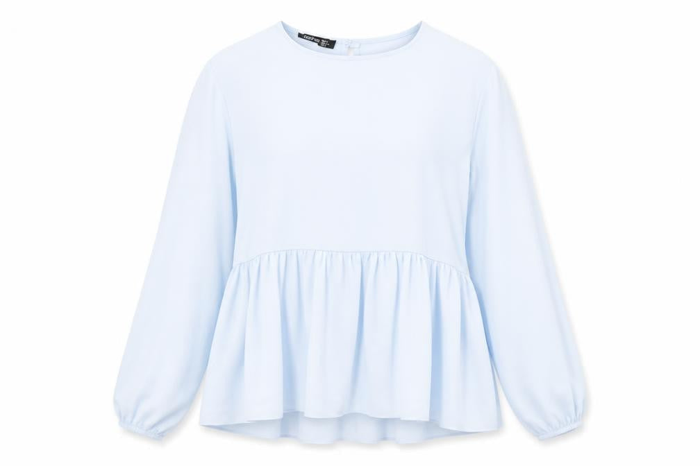 Boohoo Womens Blue   Basic Blouse Size 6