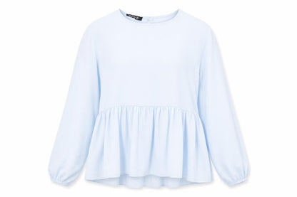 Boohoo Womens Blue   Basic Blouse Size 6