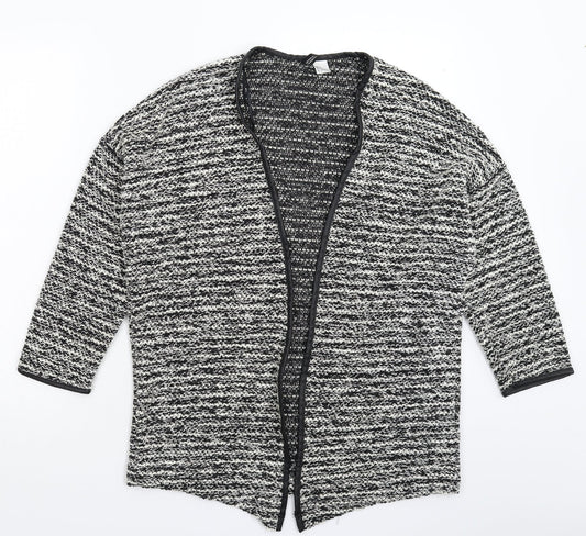 Divided Womens Grey  Knit Jacket Coatigan Size M