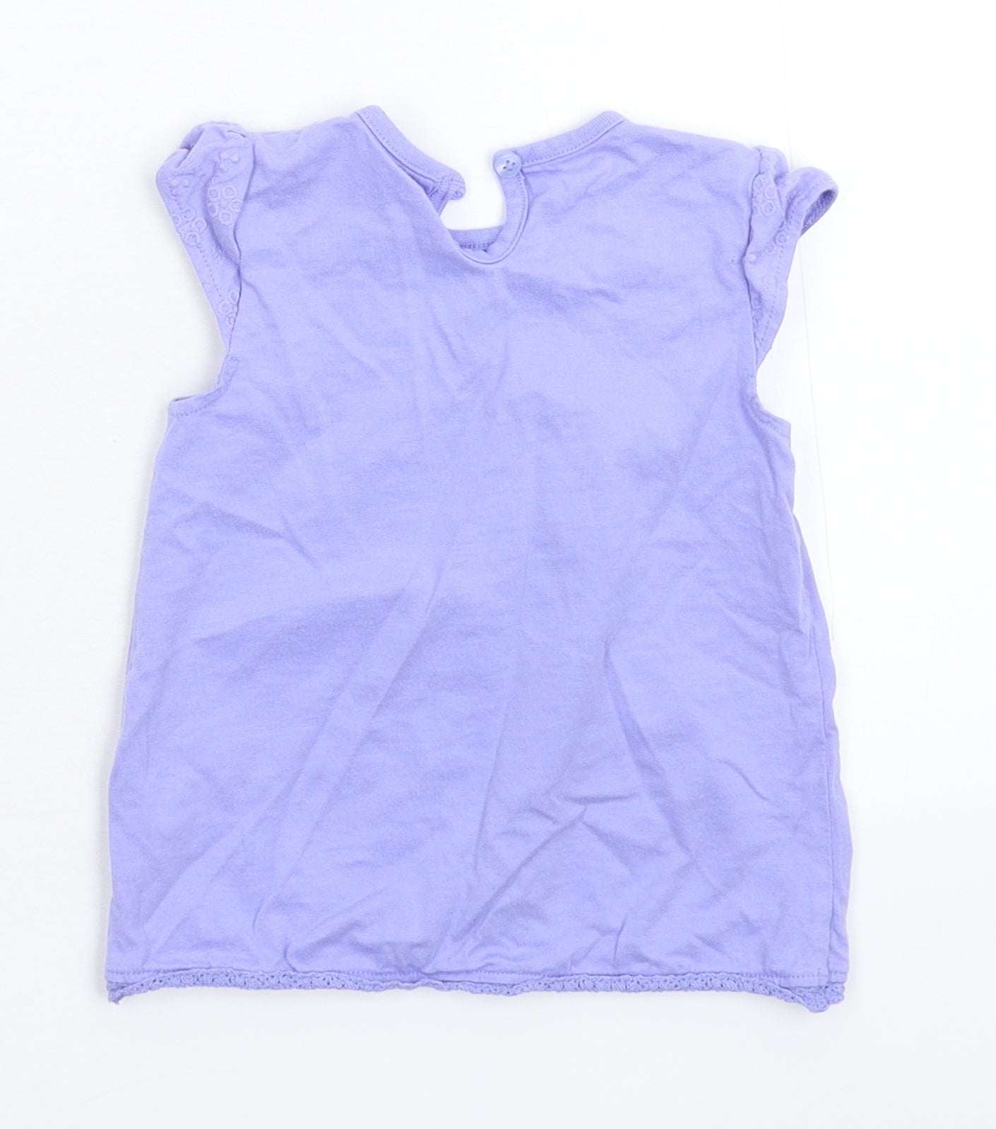George Baby Purple   Basic T-Shirt Size 9-12 Months