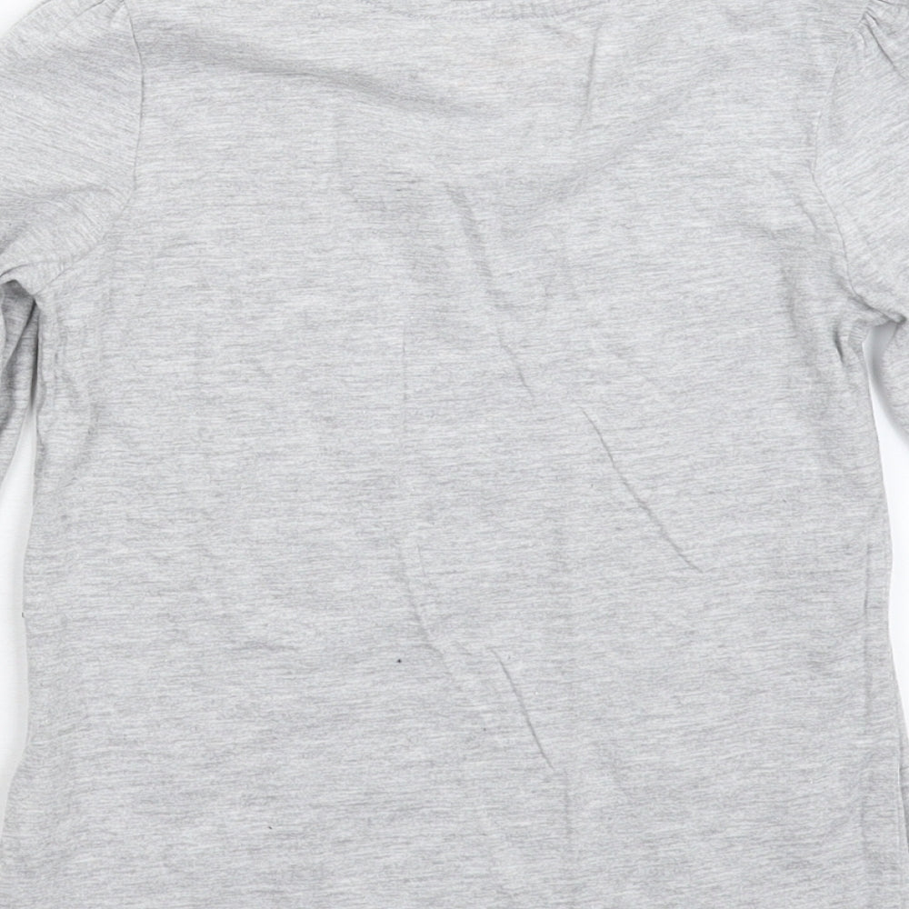 Young Dimension Girls Grey   Basic T-Shirt Size 6-7 Years