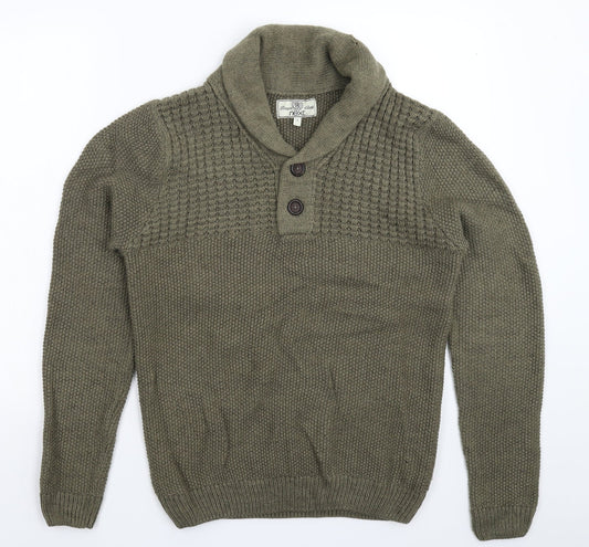 NEXT Womens Grey  Knit Pullover Jumper Size S