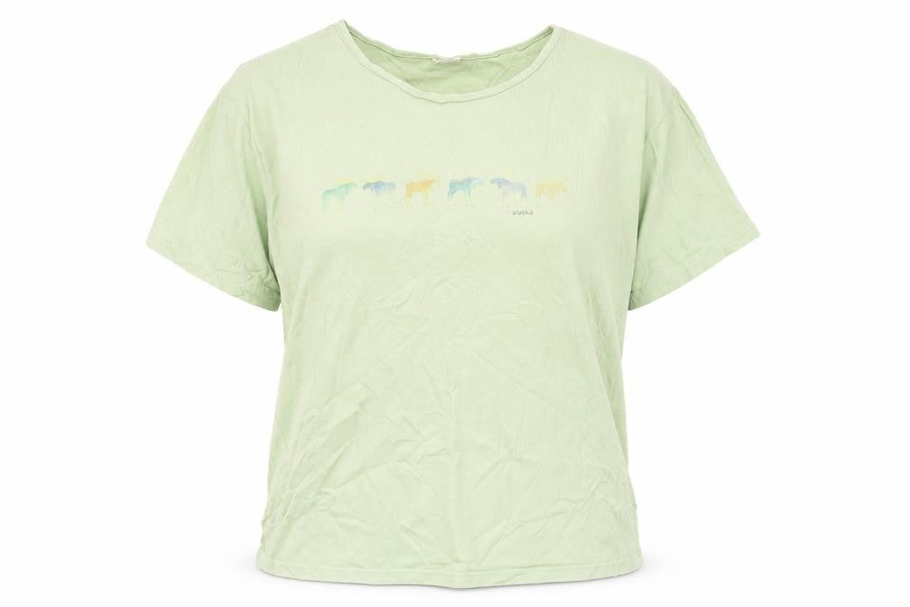 sutton Womens Green   Basic T-Shirt Size L