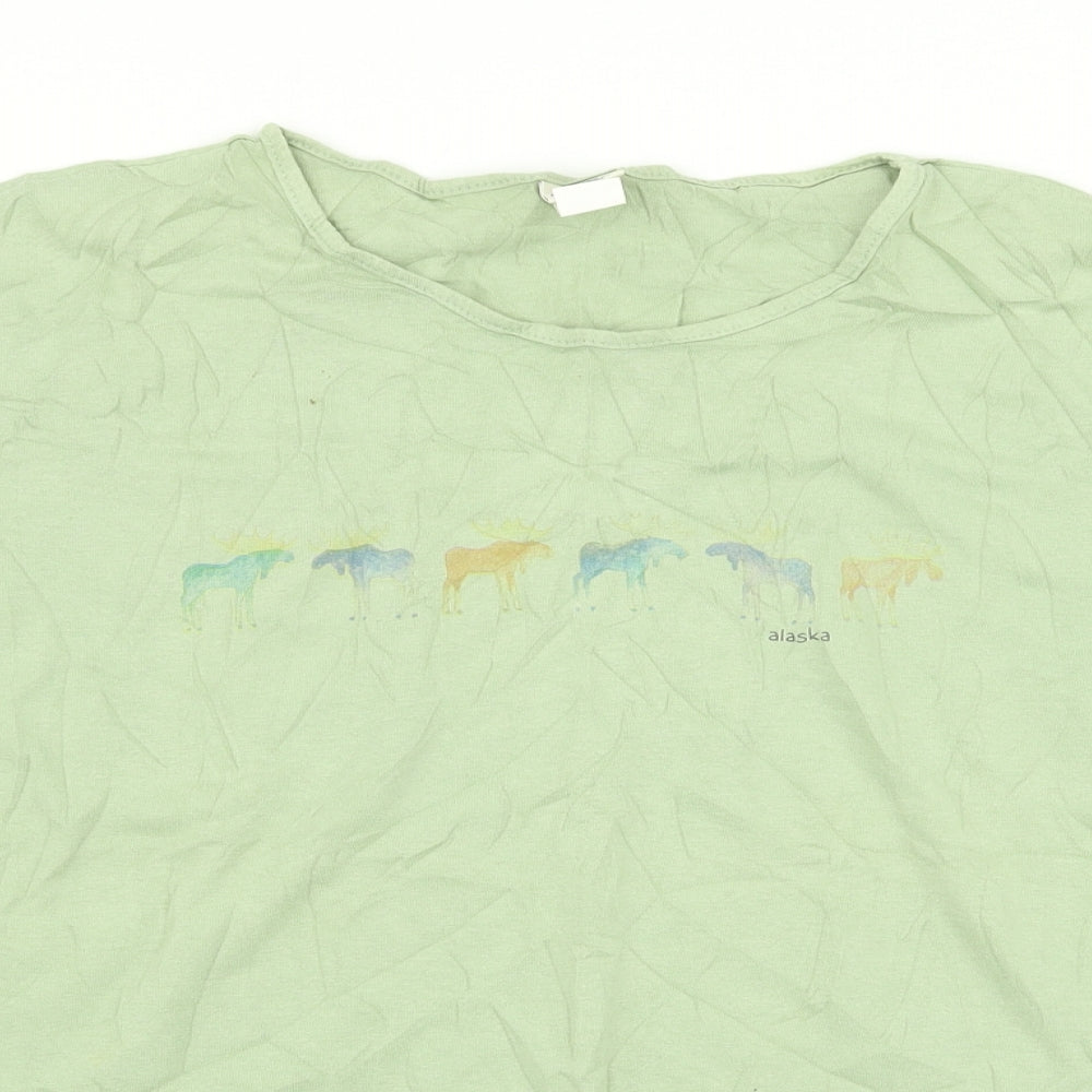 sutton Womens Green   Basic T-Shirt Size L