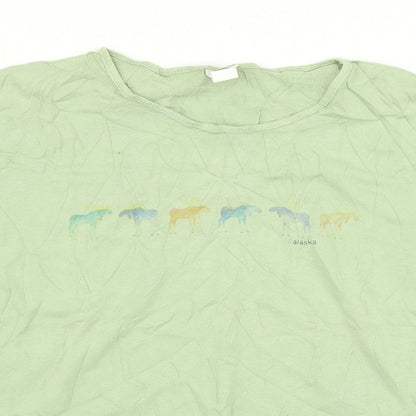 sutton Womens Green   Basic T-Shirt Size L