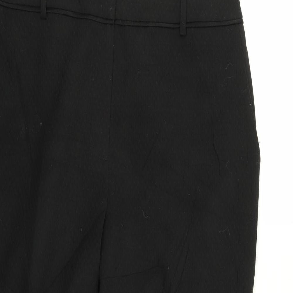 Pieces Womens Black   Trousers  Size 12 L27 in