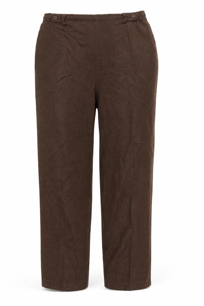 BHS Womens Brown   Trousers  Size 12 L27 in - Stretch waistband
