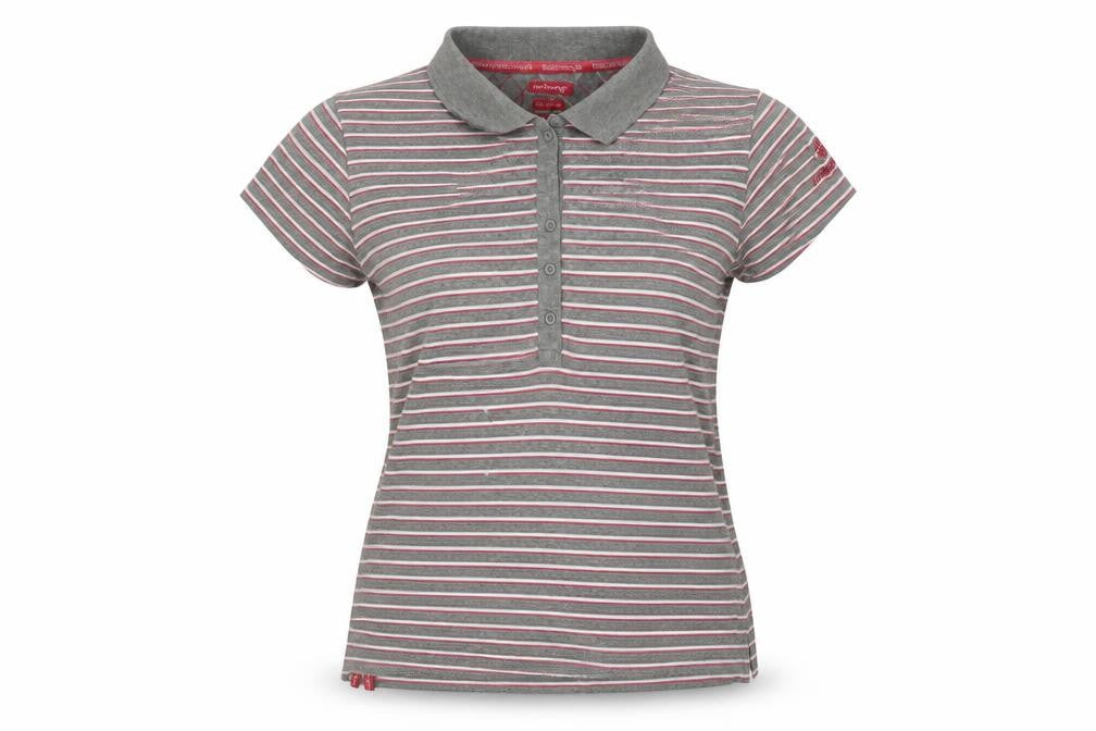 Backswing Womens Multicoloured Striped  Basic Polo Size L