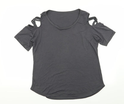 Preloved Preworn Womens Grey   Basic T-Shirt Size XL - Front