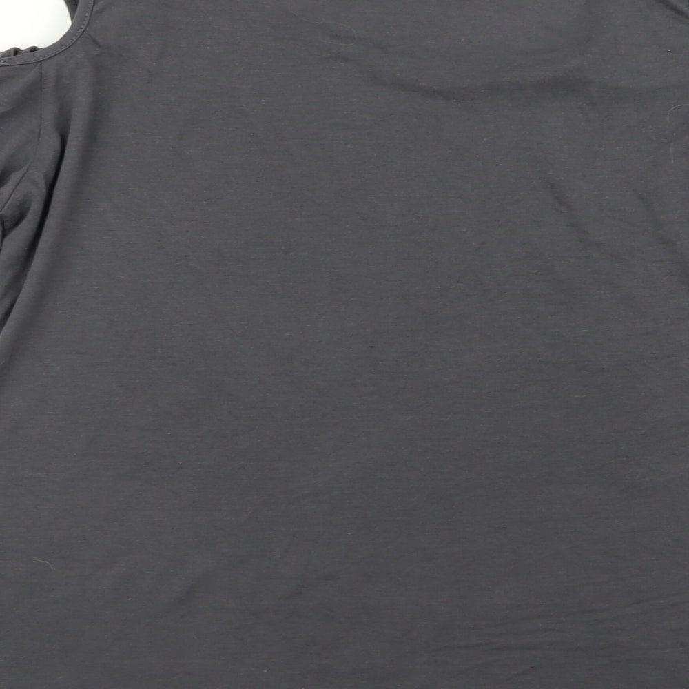 Preworn Womens Grey   Basic T-Shirt Size XL