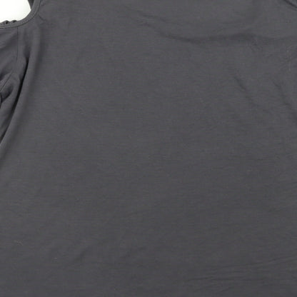 Preloved Preworn Womens Grey   Basic T-Shirt Size XL - Label