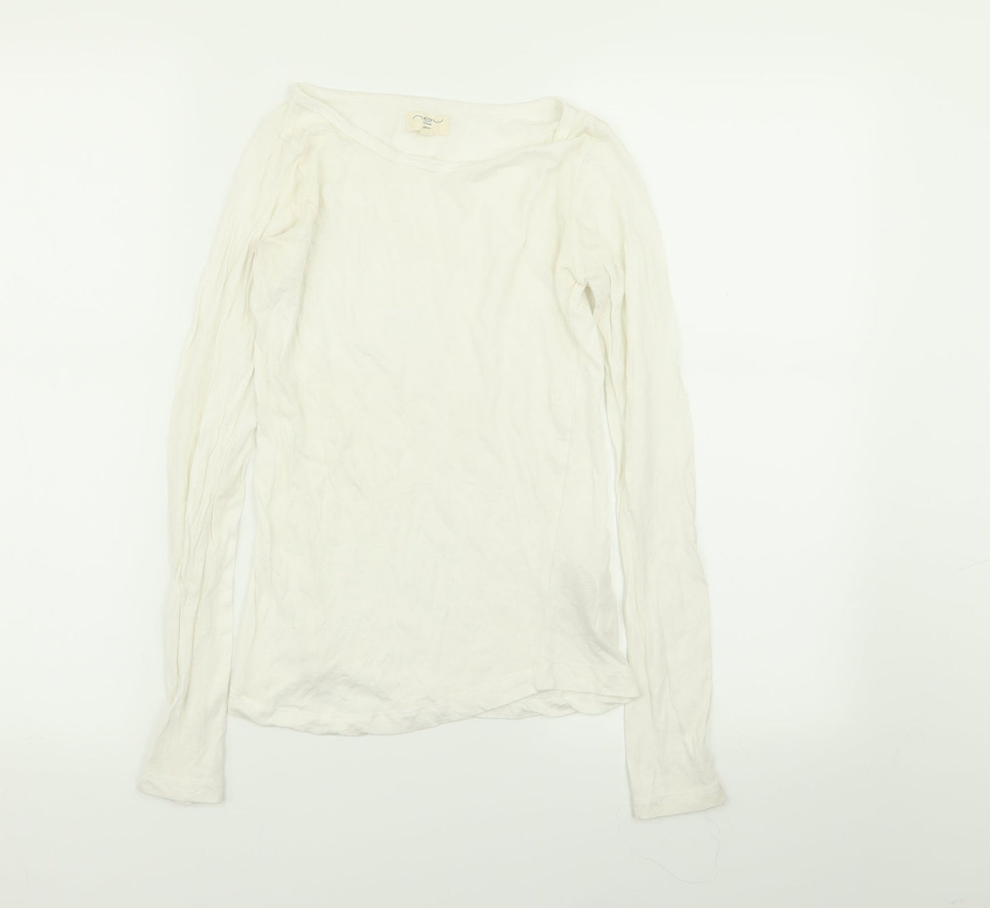 New Look Womens White   Basic T-Shirt Size 8
