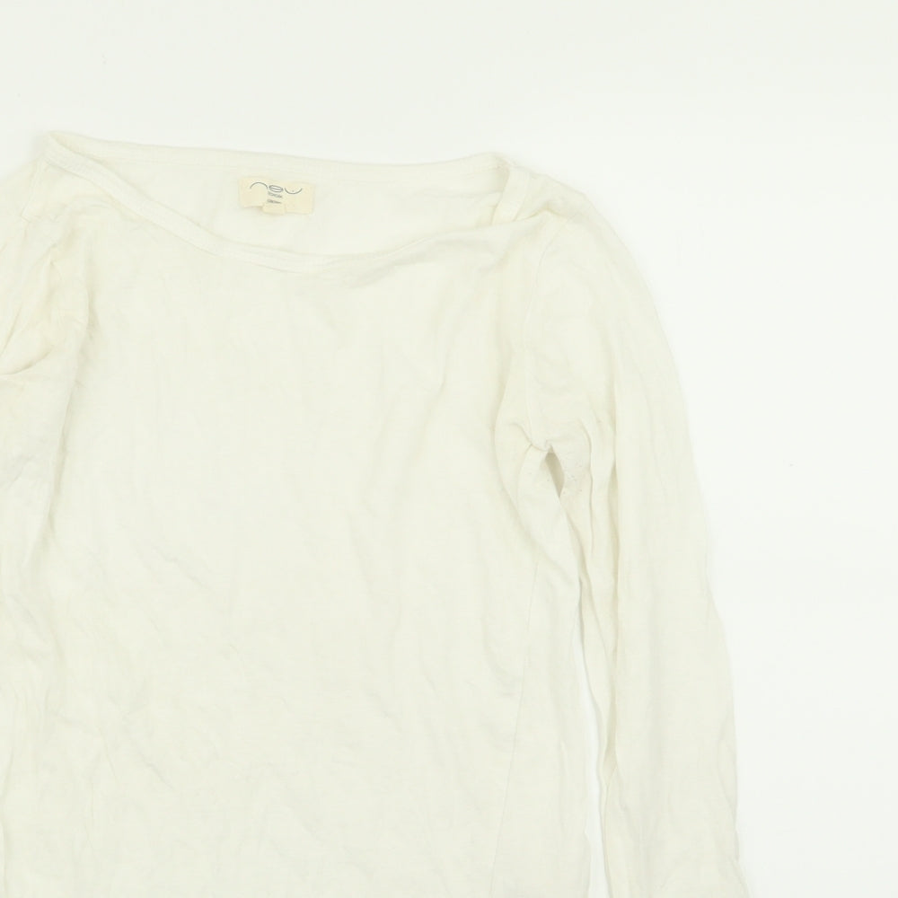 New Look Womens White   Basic T-Shirt Size 8