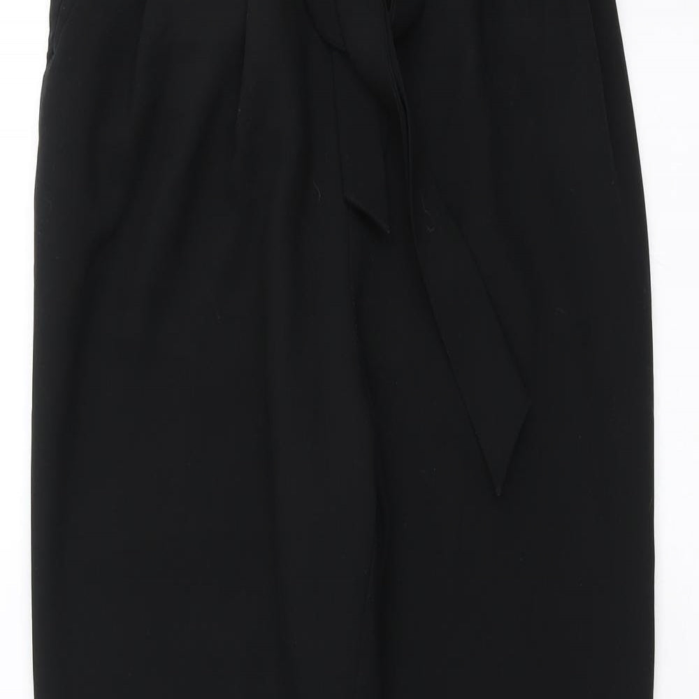 H&M Womens Black   Trousers  Size 6 L25 in