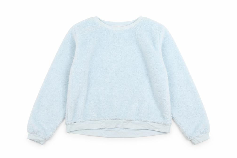 H&M Girls Blue   Pullover Jumper Size 14 Years  - fluffy