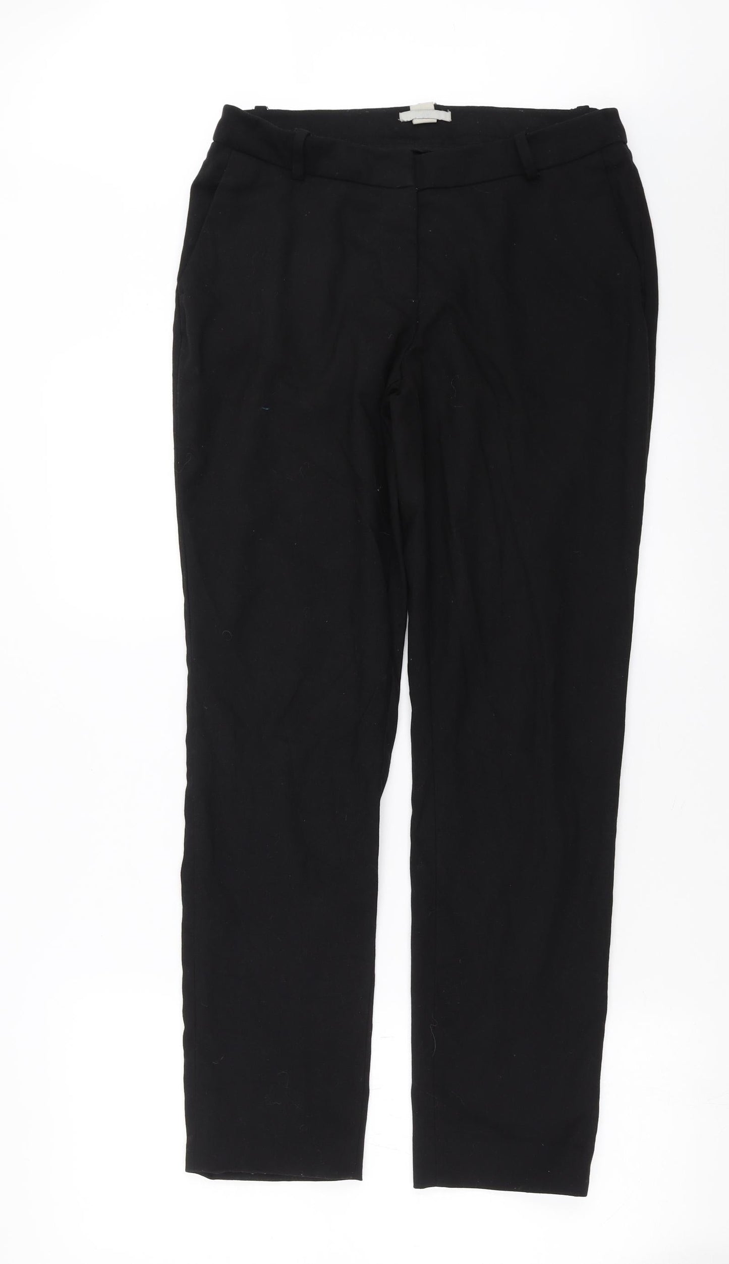 H&M Womens Black   Trousers  Size 12 L29 in