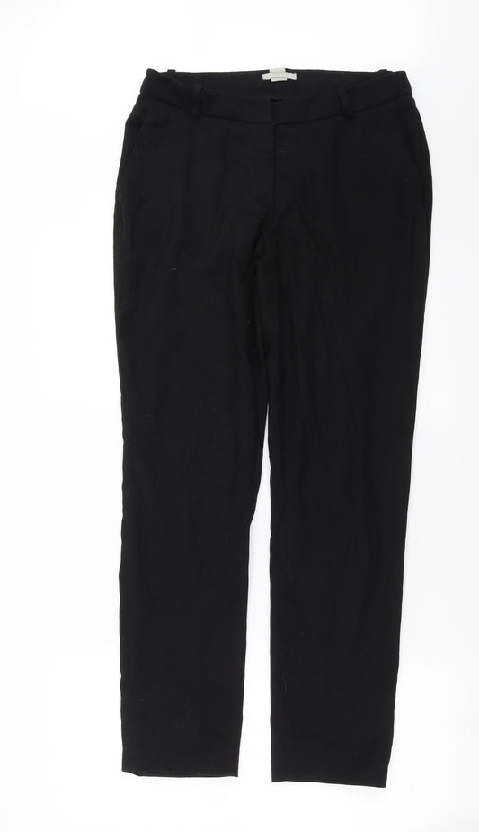 H&M Womens Black   Trousers  Size 12 L29 in