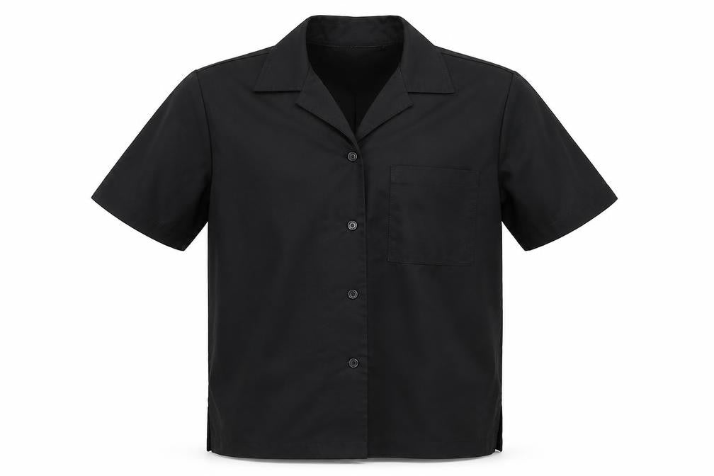 Florence Roby Mens Black    Button-Up Size L