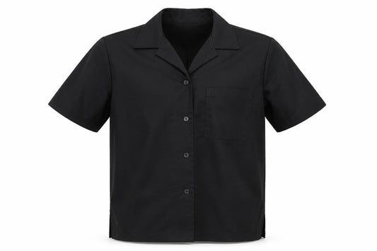 Florence Roby Mens Black    Button-Up Size L
