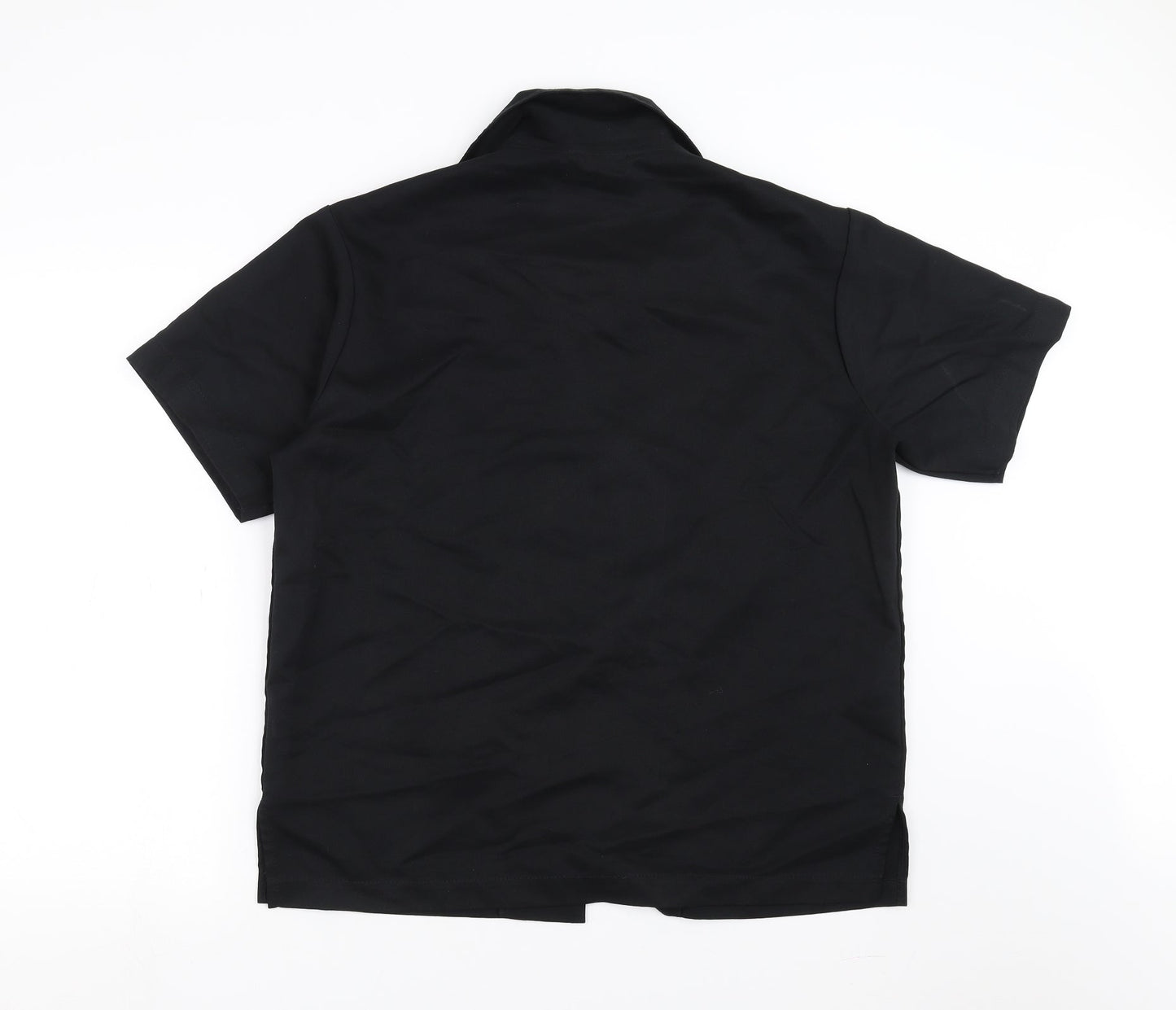 Florence Roby Mens Black    Button-Up Size L