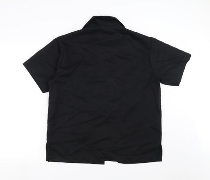 Florence Roby Mens Black    Button-Up Size L