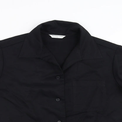 Florence Roby Mens Black    Button-Up Size L