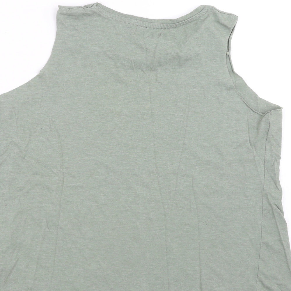 Select Womens Green   Basic Tank Size 14