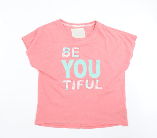 Matalan Womens Pink Solid  Top Pyjama Top Size 12  - beyoutiful