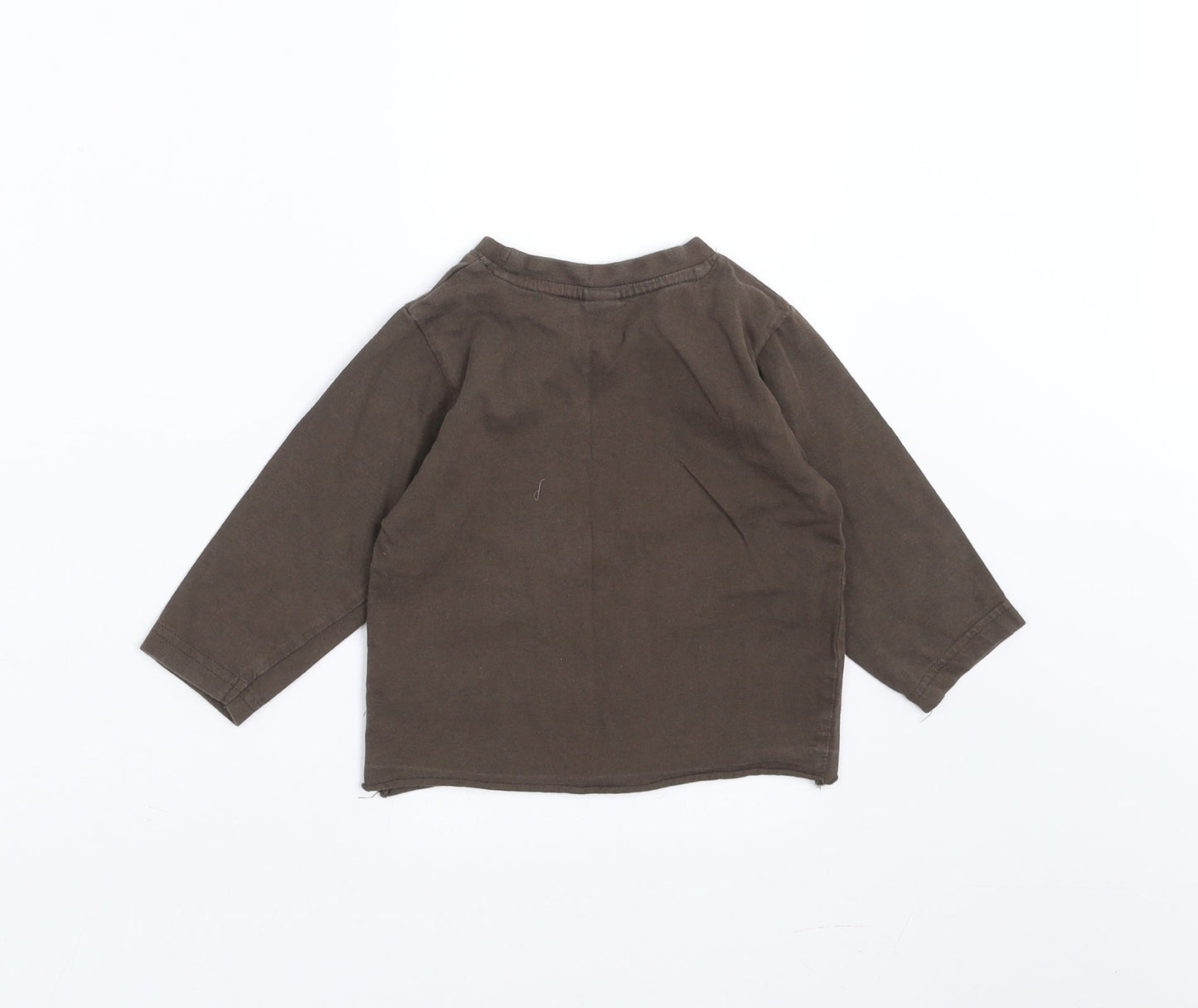 Sainsburys  Boys Brown   Basic T-Shirt Size 9-12 Months