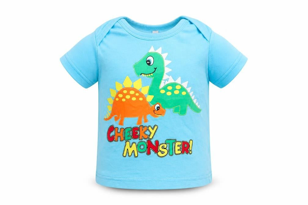 BHS Baby Blue   Basic T-Shirt Size 9-12 Months  - cheeky monster