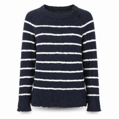 Dorothy Perkins Womens Blue Striped  Pullover Jumper Size 10