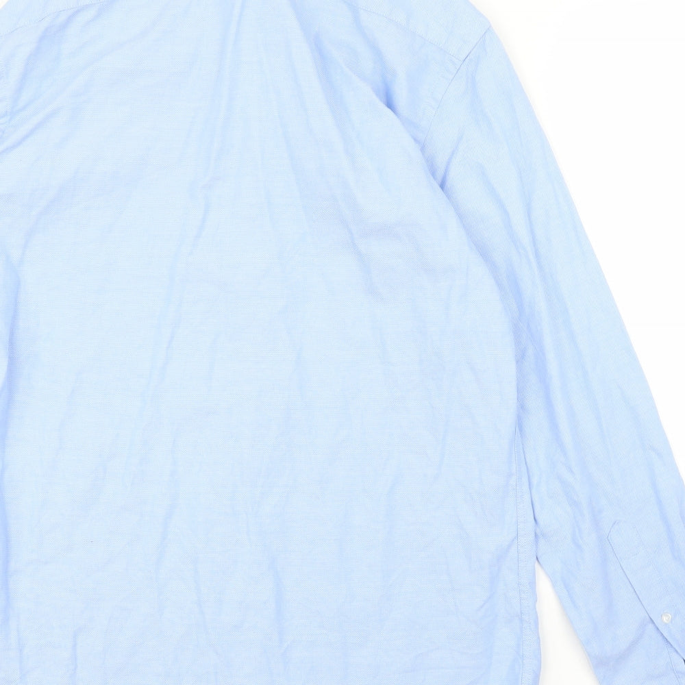 Taylor & Wright Mens Blue    Button-Up Size 15
